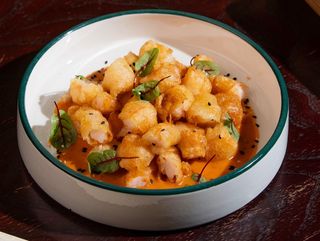 Креветки с пикантным соусом