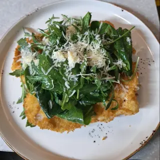 Куриный шницель с салатом 