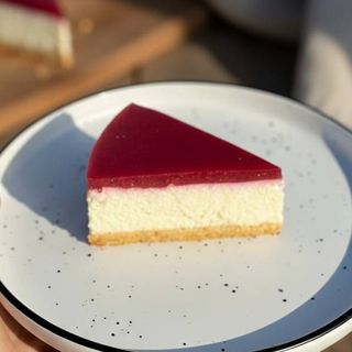 Чизкейк классический с малиной