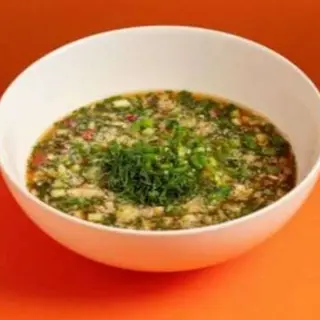 Окрошка мясная на квасе