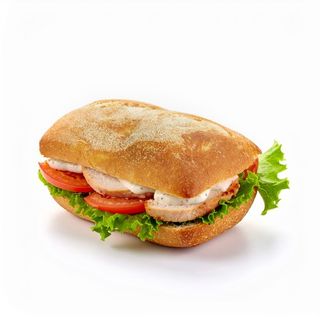 Чиабатта с индейкой и соусом тар-тар