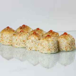 Запечённый с курицей и кунжутом