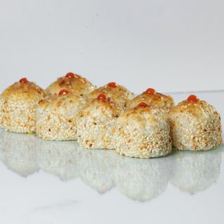 Запечённый с курицей и кунжутом