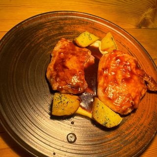 Маринованный цыпленок с соусом Демиглас