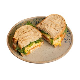 Тартин скрэмбл и лосось