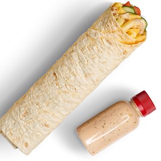 Сырный дөнер (курица)соус отдельно в баночке