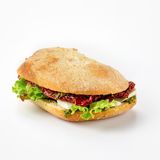 Чиабатта с вялеными томатами и сыром Моцарелла