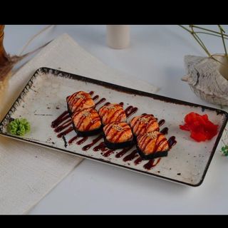 Запеченные роллы с крабом