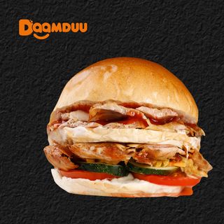 Двойной Гамбургер с курицей 