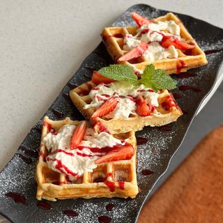 Вафли со страчателлой 