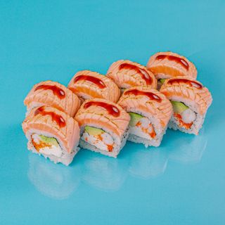 Филадельфия с креветками гриль