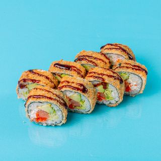 Темпура с копченым лососем