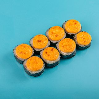 Запеченный ролл с креветкой 
