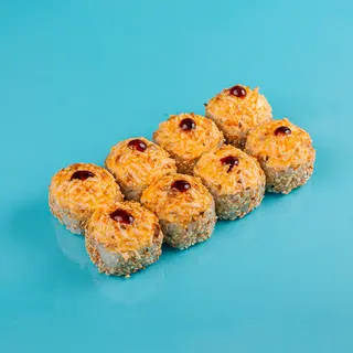 Запеченный ролл с крабом и угрем