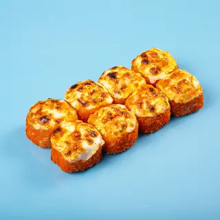 Запеченный ролл курица с креветками