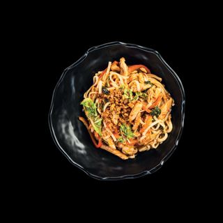 WOK ЛАПША \ удон, КРЕВЕТКИ, овощи, Сладкий чили
