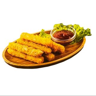 Палочки из форели с кетчупом