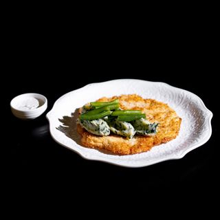 Шницель с картофельным пюре