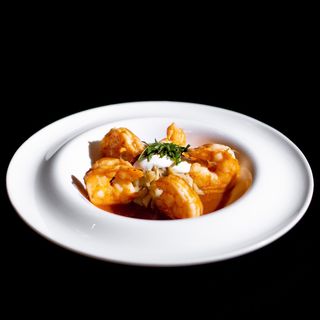 Креветки в соусе кимчи