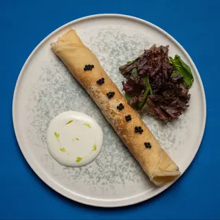Блинчики с лососем
