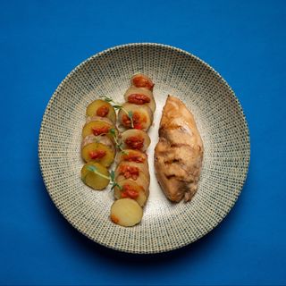 Куриное филе с картофелем по-канарски