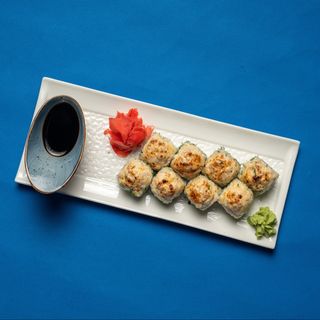 Запечённый ролл с курицей