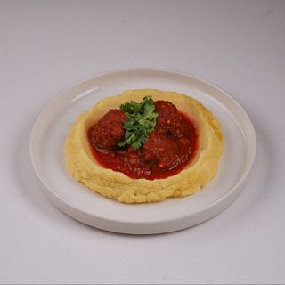 Томлёное мясо с орзо