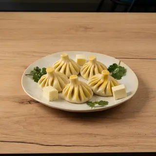 Хинкали с сыром и зеленью (5шт)