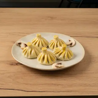 Хинкали с грибами и картофелю (5шт)