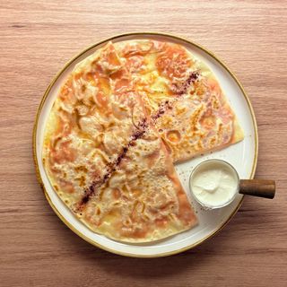 Кутабы с тыквой и сметаной