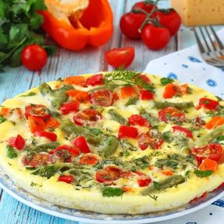 Омлет с овощами