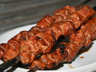 Шашлык из утиный мясы