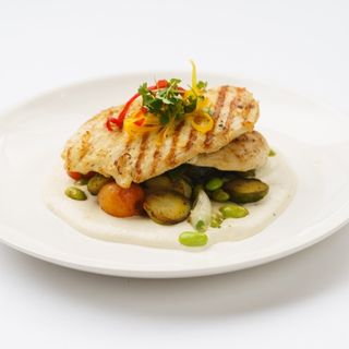 Куриные эскалопы с овощами