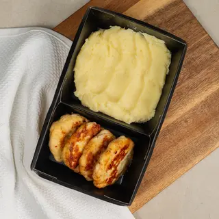 Котлета рубленная куриная с пюре XL 400 гр