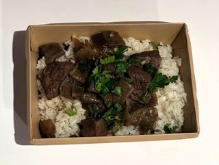 Говяжья печень с рисом 350гр