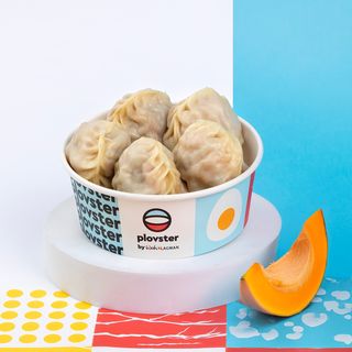 Манты с тыквой и мясом 5 шт