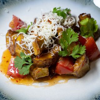 Салат Баклажаны с кисло-сладким соусом