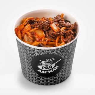 Босо лагман с грибами 