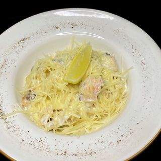 Фетучини с сёмгой