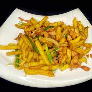 Фри с курицей