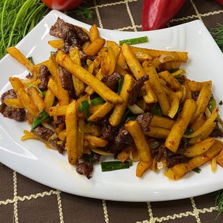 Фри с мясом