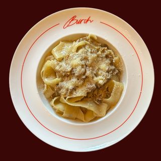 Паппарделле с белыми грибами