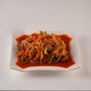 Фунчоза с мясом