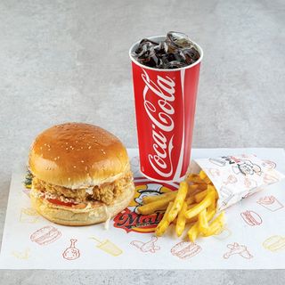 Комбо бургер на одного куриный острый 