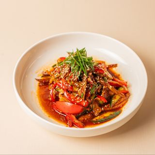 Огурцы с говядиной в Азиатском стиле