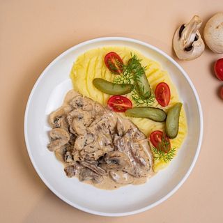 Телятина с грибами (350г)