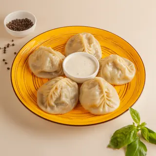 Манты с мясом (1шт) (80г)