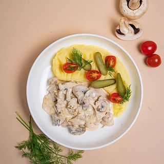 Курица с грибами
