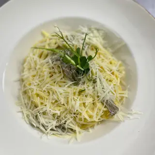 Карбонара с говядиной