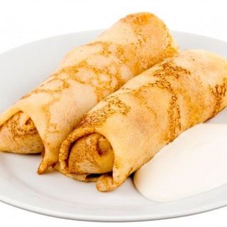 Блины с творогом